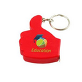 Thumbs Tape Measure w/ Key Chain,with digital full color process